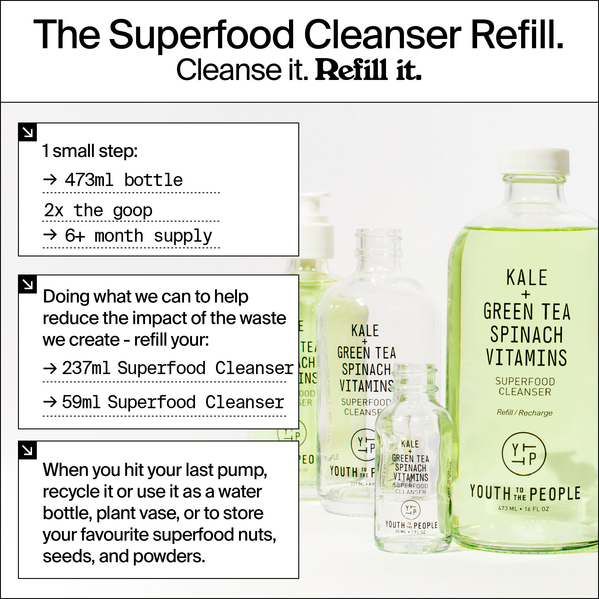Superfood Kale Cleanser Face Cleanser Youth To The People UK